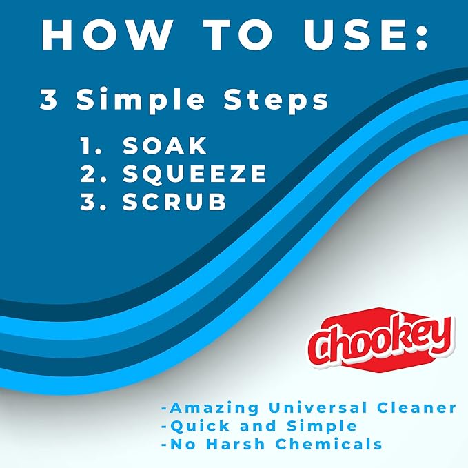 Chookey (20 Pack) Eraser Sponge - Melamine sponges for Cleaning- Melamine Sponges in Bulk - Multi Surface Magic Eraser - Bathtub, Floor, Baseboard, Bathroom, Wall Cleaner