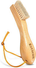 Natural Boar Bristle Laundry Brush, Perfect for Shoes & Delicate Fabrics, Scrubbing Tough Stains