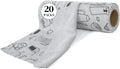 YoulerTex Reusable Cleaning Cloths Microfiber Towel: 50 Pack Washable Tear Away Cleaning Towels Roll - 12× 12 Absorbent Rags Drying Dishcloths for Kitchen House Car (20, Gray Cup Pattern)