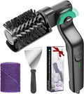 Juome Electric Grill Brush for Outdoor Grill, Cordless Rechargeable BBQ Grill Cleaner with 180°Adjustable Angle, Grill Cleaning Brush Kit with Grill Scraper, BBQ Grill Tools Accessories
