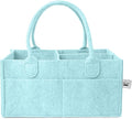 Mr. Pen- Baby Diaper Caddy Organizer, Mint Whisper, Baby Caddy Organizer with Handle, Compact Size, Collapsible & Portable