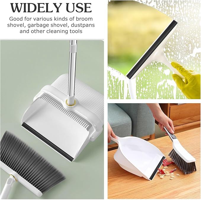 Dustpan Plastic Lip Replacement, Dust Pan Edger Lip Strips Parts, Dustpan Repair Accessories Garbage Shovel Closing Edges Straps