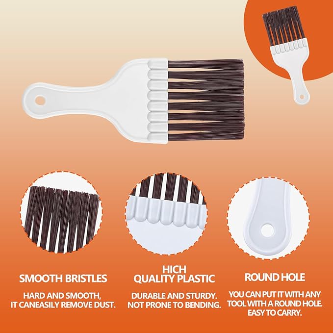 10 Piece Air Conditioner Fin Comb Cleaning Kit AC Coil Cleaning Brush Condenser Fin Straightener Radiator Repair Cleaning Tools Air conditioner, refrigerator, evaporator and radiator repairs