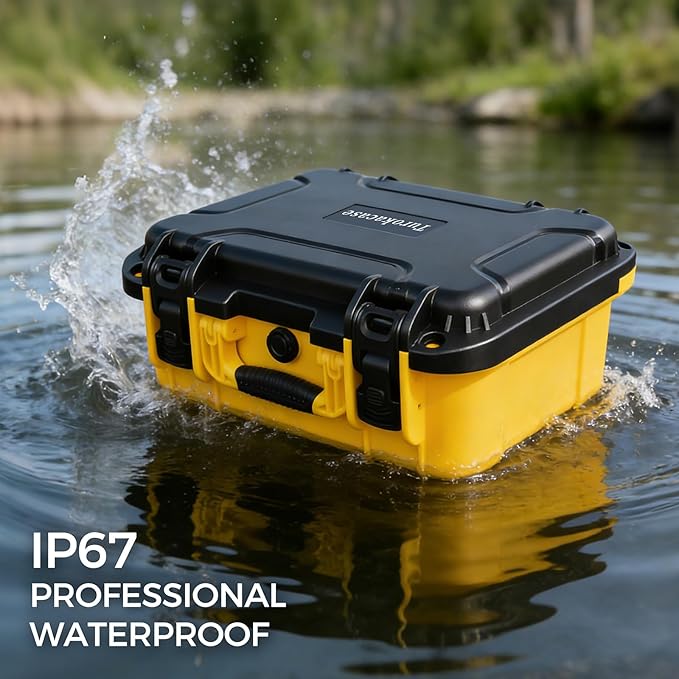 Case for Dewalt Battery, Hard Storage Organizer Box for 12V/20V/60V Battery and Charger, Adjustable Dividers, Durable Protective, Case Only