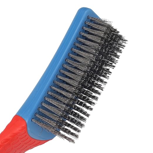 2pcs Stainless Steel Wire Brushes, Reinforced Cleaner Metal Bristle Heavy Duty Cleaning Brushes Hand Wire Scratch Brush for BBQ Barbecue Grill Kitchen Industrial Rust Paint Removal