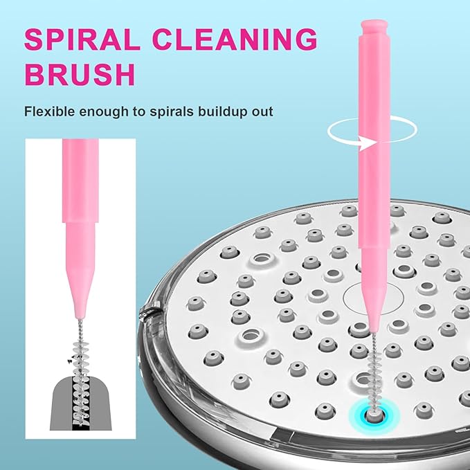 30 Pieces Tiny Brushes for Cleaning Shower Head, Shower Head Nozzle Cleaner Tool Unclogging Small Holes, Cleaning Brushes Picks for Home and Kitchen