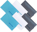 6 Pack 6" X 7" Microfiber Cleaning Cloth for Lens, Eyeglasses, Smartphones, Cameras Electronics, and Delicate Surfaces. Lint-Free, Soft and Dry Surface Cleaner Wipe Cloth