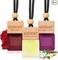 Aeshory Car Air Freshener Hanging - 3-Pack, Floral Collection Car fresheners long lasting, Car Air Freshener for Women and Men, Premium Car Aromatherapy Essential Oil Diffuser Gift Set.0.27 FL OZ/8ML
