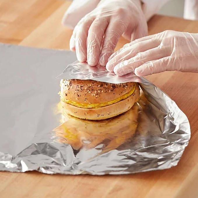 Premium Heavy Duty Aluminum Foil Roll - Strong Silver Wrap for Food Service, Restaurants, Catering and Home Kitchens - 1 Roll (18"x500 Feet)