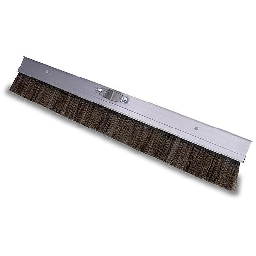 MARSHALLTOWN Aluminum Backed Concrete Broom for Finishing, Horsehair Fibers, 48 Inch, Made in The USA, 428HH