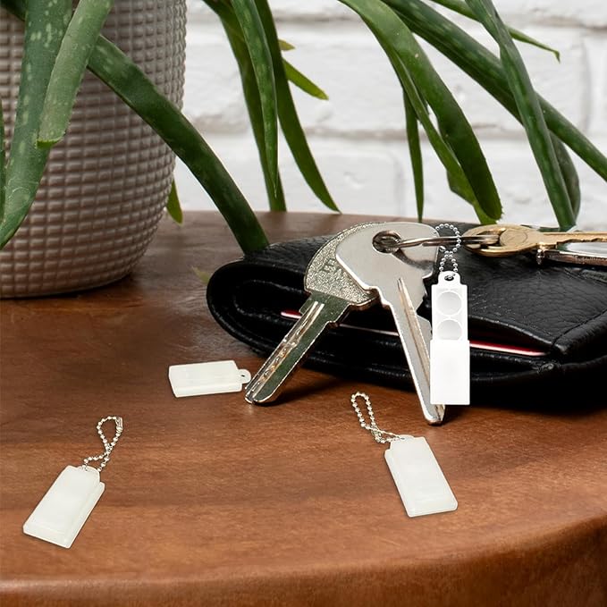 3pcs Hearing Aid Battery Cases, Plastic Hearing Aid Batteries Caddy with Keychain Portable 312 Battery Storage Box Practical Hearing-Aid Batteries Key Chain Carry Case