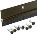 84" Long Brush Door Sweep with .750" Long Black Brush (Brown)
