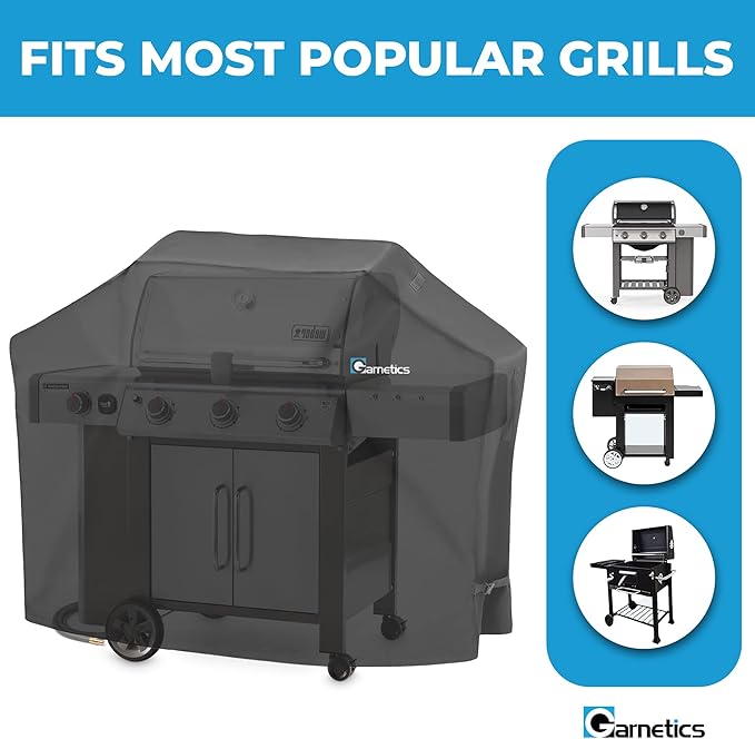 Grill Cover for Outdoor Grill, BBQ Grill Covers for Outside, Grill Cover 58 Inch, BBQ Covers Waterproof Heavy Duty Waterproof, Small to Large Durable and Convenient Universal Grill Covers