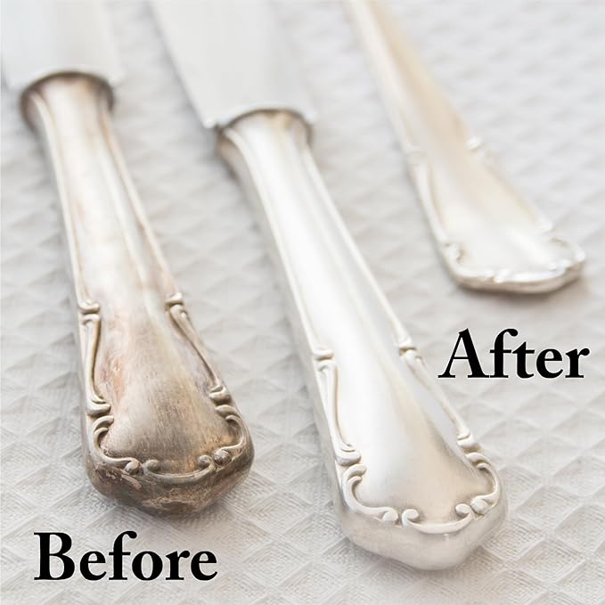Goddard's Silver Polishing Cloth for Jewelry, Remove Tarnish on Plated or Sterling Silver, Gold, Antiques, and Leaves Tarnish Protection, 1 Cloth