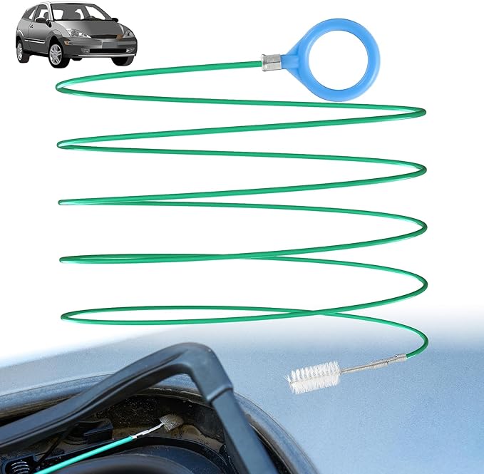 Auto Sunroof Drain Cleaning Tool 118 Inch with Stainless Steel Hinges & Eco POM, Flexible Scratch-Free Cleaner for Car Sunroof & Windshield Drain, Also for Fridge & Fish Tank & AC Drains Pipe
