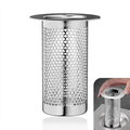 304 Stainless Steel Hair Catcher Floor Drain Bathroom Sink Drain Strainer Drain Filter (1 Piece, L-2)