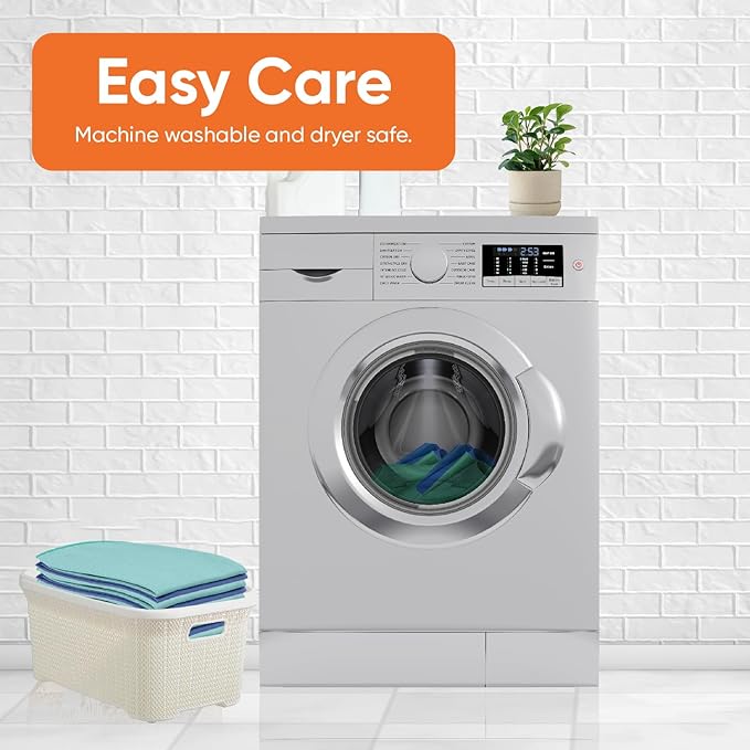 Superio Microfiber Glass Cleaning Cloth, Mirror & Window Miracle Cloth Lint & Streak Free, Washable, Large Eco-Friendly for Electronics, Cars, Tv Screens, Glasses...