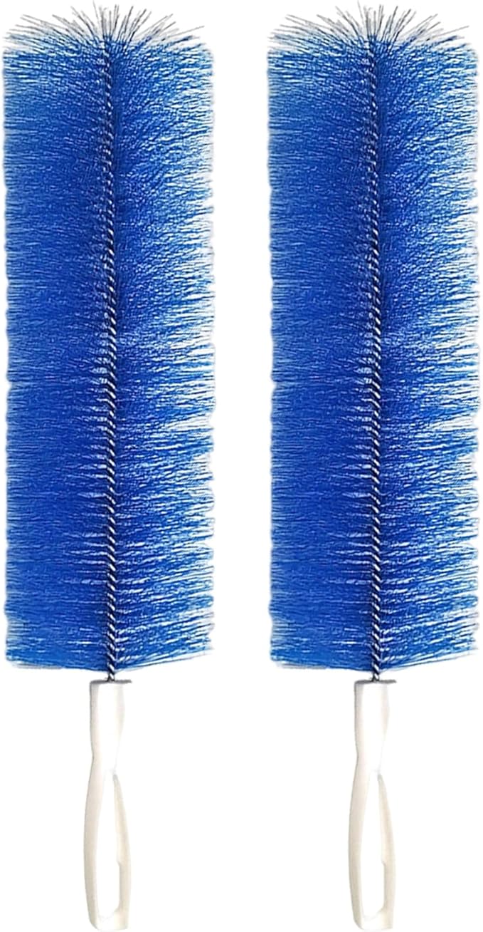 2PC Fan Cleaner for Box Fan Soft Bristles Bendable Fan Cleaner Brush Cobweb Corner Brush Reusable Dirt Remover for Stand Fan Air Conditioning Home Car Vents Curtain Box Fan Shutters Blue