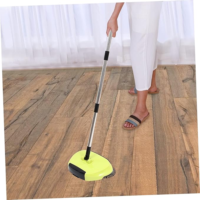 3 1 Hand Push Cleaning Tools for Home Floor Rugs Lazy Dustpan Trash Bin Vacuum Cleaners Non Electric Sweeper Mini Rotary Tool Sweeper Vacuum Brooms to Rotate Cordless Combination