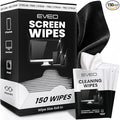 EVEO Screen Wipes (150 Pack) - Electronic Wipes, Computer Screen Cleaner Wipes for Electronics | Computer Screen Wipes Phone Wipes & Lens Wipes for PC, Laptop, Phone, Car & More - Microfiber Included