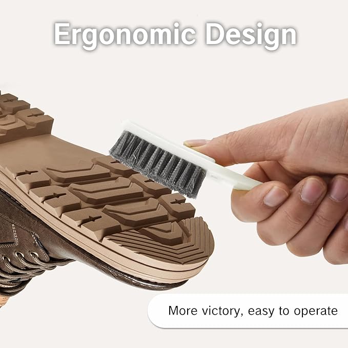 NIIIYTYB 2 Pack Bowling Shoe Brush 2-in-1 Heavy Duty Scrubber for Shoes Sliders Golf Cleats and Boots Outdoor Shoe Cleaning Brushes for Mud and Dirt Durable Stainless Steel Wire Brush Cleaner Kit