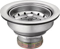 Moen Kitchen Sink Strainer Basket with Drain Assembly, Stainless Steel, 22036