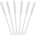 Straw Brush Cleaner with 304 Stainless Steel Handle,Straw Cleaner Brush Extra Long 12 Inch,Extra Wide 12mm Straw Cleaning Brush for Baby Bottles,Sippy Cups and Stanley Cups(6-Pack).