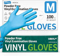 Vinyl Disposable Exam Gloves, 4Mil Powder-Free Latex-Free Food Grade Cooking Cleaning Medical Glove Blue 100&1000 Ct