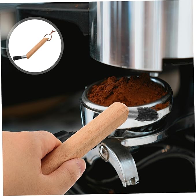 Angoily Grinder Brush Cleaner Essential Tool for Coffee Machine Cleaning Brush Soft Bristles for Deep Cleaning