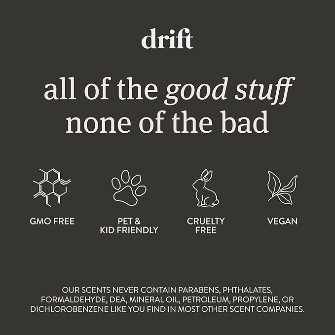 Drift Car Air Freshener - Stone Fragrance - Automotive Odor Eliminator - Long Lasting Scent - Scent Refill - Coconut & Pistachio Starter Kit