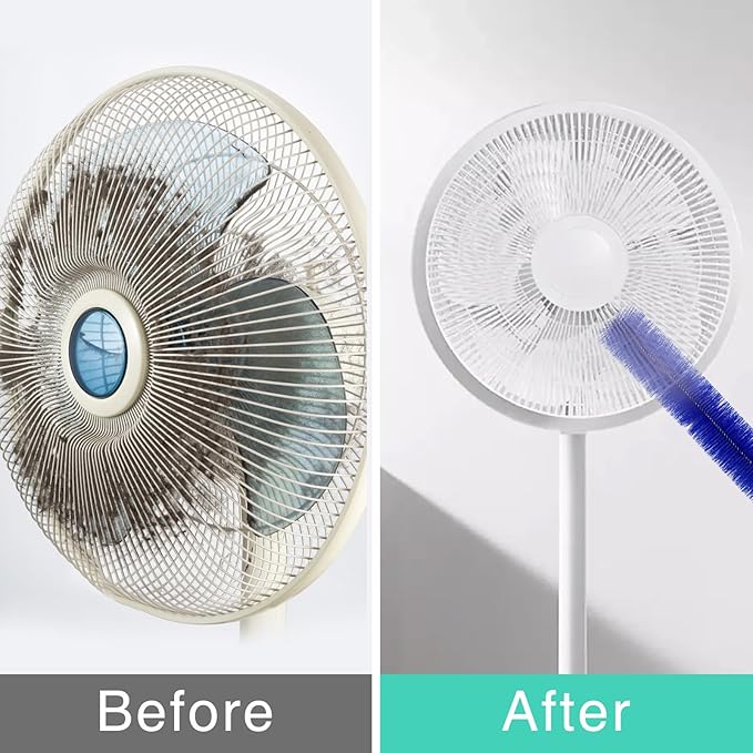 Fan Cleaner Brush Set, 9Pcs Fan Cleaning Duster, Bendable Cobweb Dust Cleaner