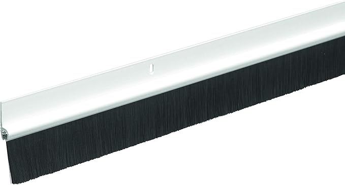Frost King C35PH Plastic Brush Door Sweep, 1-3/4 inch x 36 inches, White