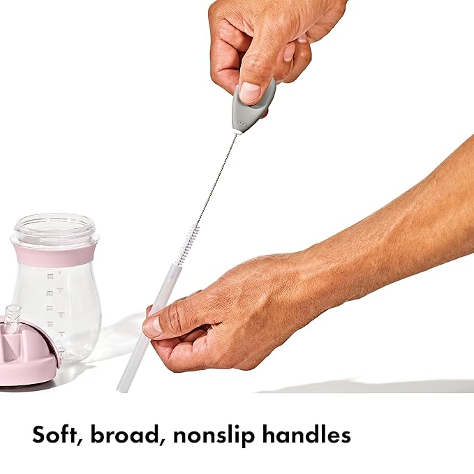OXO Tot Cleaning Set for Straw & Sippy Cup - Pebble