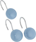 Carnation Home Fashions Color Rounds Ceramic Resin Shower Curtain Hook, Slate Blue