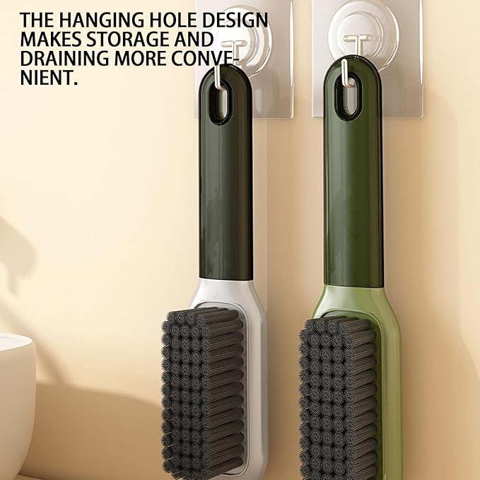 2 Pack Shoe Brush,Shower Cleaning Brush,Scrub BrushComfort Grip,Ideal for Cleaning Bathroom, Shower, Kitchen Bristle Brush (Grey Shoes Brush)