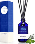 Reed Diffuser Set, Aqua Breeze Scented Oil Diffuser with Sticks, Long-Lasting Home Fragrance Reed Diffusers for Bathroom Office Shelf, Room Fresheners 3.7 Oz