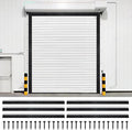 3" Roll up Garage Door Brush Seal,10 x 10ft Nylon Brush Seal Kit with Aluminum Track for Warehouse/Commercial/Sliding Barn/Hangar Doors (Top Straightx2 + Side 45-Degree Holder Side Sealx4)