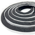 32ft Door Weather Stripping Door Seal Strip Brush for Sliding Windows/Doors Frame (32ft x11/32 Backing x 9/16 Brush inch, Black)