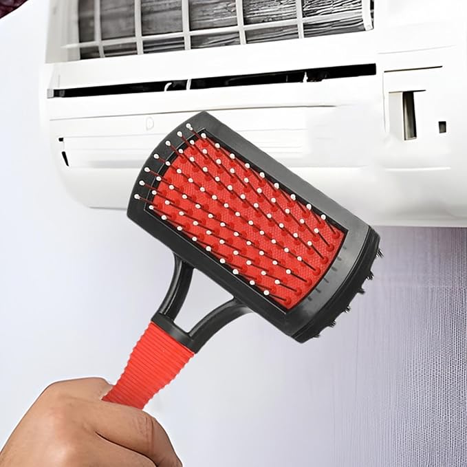 AC Coil Cleaning Brush, Double-Sided Evaporator Coil Cleaner, Fin Comb, Air Conditioner Coil Cleaning Tool Kit, Radiator Repair Tool, HVAC Maintenance Tools for Home