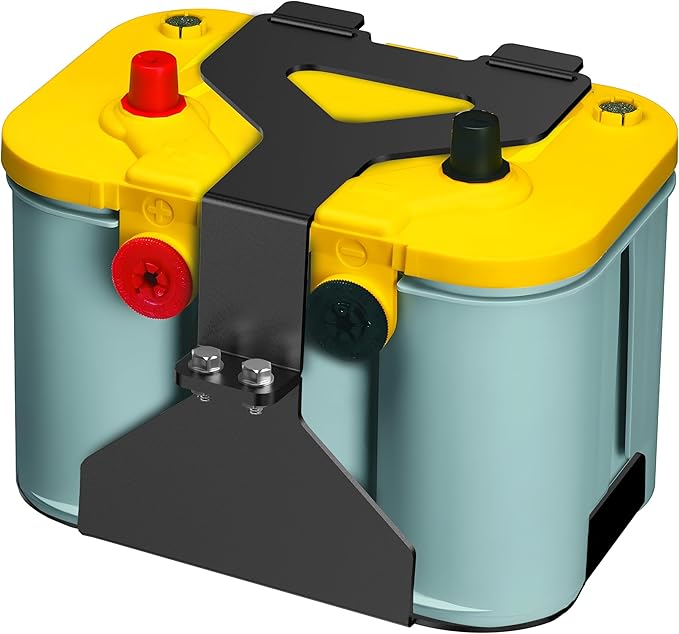 Battery Box Tray Truck Battery Tray Battery Holder Battery Mount Bracket for Optima Group 34/78 Batteries Multi-functional Storage Tray Mounted Warehouse/Kitchen Storage Rack