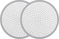Ohtomber Shower Drain Hair Catcher - 2PCS 4.72” Shower Stall Sink Drain Cover Strainer, Stainless Steel Bathtub Hair Filter Trap Stopper, Bathroom Floor Screen Protector with Silicone Rim