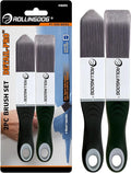 ROLLINGDOG Paint Brush for Trim - Edging Paint Brush 2PC, 1PC Triangular Brush and 1PC Square Trim Brush, Cut in, Edger, Corner, Sash Painting