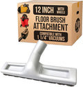 MP Maresh Products Soft Touch Deluxe Vacuum Cleaner Brush Attachment, Horse Hair Bristles for Hardwood & Wall Cleaning, Fits 1 1/4 Inch Vacuums Rigid Nozzle Dust Collector Pet Hair - Gray, 12 inch
