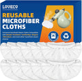LOVECO 10 Pack Universal Microfiber Cloths for Handheld Steam Cleaner - Compatible with Bissell Steam Shot, Comforday, PurSteam, Wagner, etc - Reusable Washable Microfiber Rags