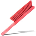 SPARTA Handheld Soft Counter Brush 8 Inch Bristle Span, Multi-Use Dust Brush with 5 Inch Handle for Tables, Countertops, and Delicate Surfaces, Polyester, Red