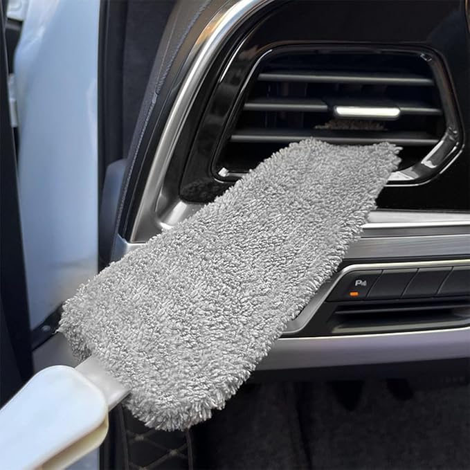 Car Air Vent Cleaning Brush Car Detailing Air Outlet Duster for Interior Vent Dust Removal Soft Bristle Automotive Brush for Precise
