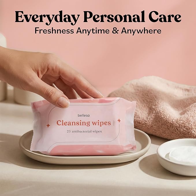 BELLESA Cleansing Wipes |Toy Cleansing Wipes | Personal Hygeine Wipes | Reusable