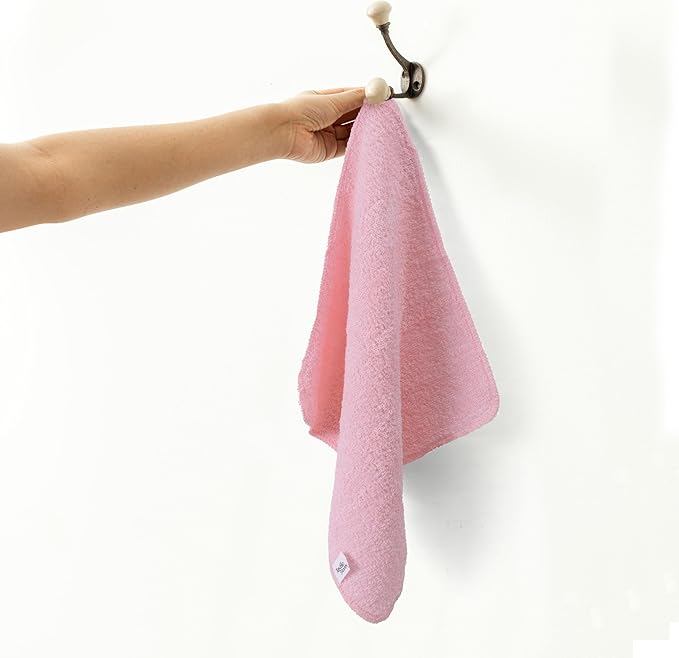Textila Terry Wash Cloths – Pack of 10, Baby Pink, 12x12 Inches – Soft, Absorbent & Multipurpose Cotton Washcloths for Face, Hand, Bath, Kitchen, Spa, Gym & Hotel Use