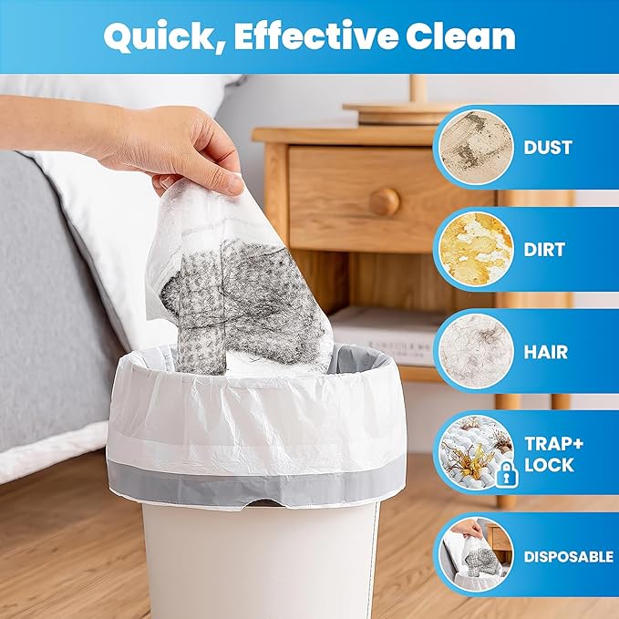 XL Dry Sweeping Cloth Refills for Swiffer® Sweeper X-Large Mop, Daily Pet Hair Dust Dry Floor Cloth Refills for Floor Sweeping and Cleaning, 100 Count