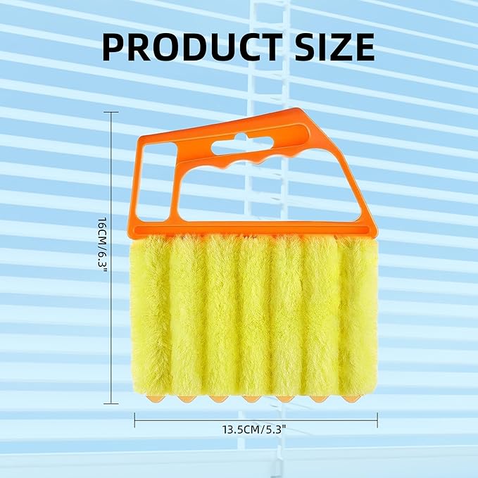Blind Cleaner Duster Tool, 2026 New Window Venetian Washable 7 Fingers Dusting and Air Vent Cleaner, Shutter Cleaner Brush, Blinds Air Conditioner Fan Duster Dirt Cleaning (C)